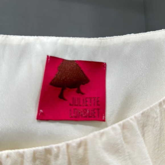 Juliette Longuet ivory silk dress. Size 2 Eur 36. Side zip. EUC - Picture 6 of 9